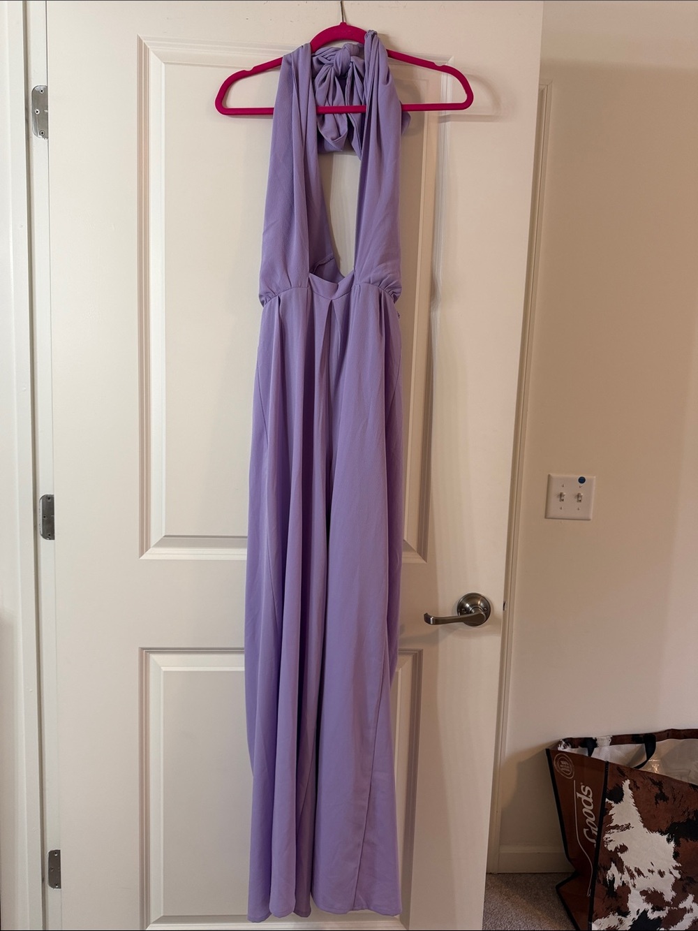 Lavender Halter-Style Wonens jumpsuit